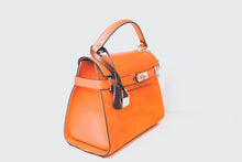 Load image into Gallery viewer, Pita Handbag Palmellato Leather and Suede Leather Satchel