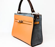 Load image into Gallery viewer, Pita Satchel Leather handbag made in Italy.
