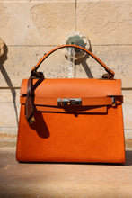 Load image into Gallery viewer, Pita Handbag Palmellato Leather and Suede Leather Satchel
